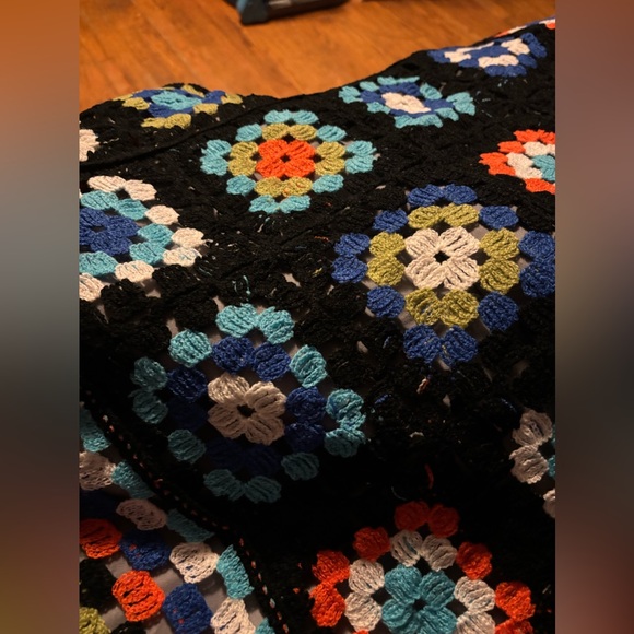 POL granny square full length Crochet Cardigan - Picture 8 of 8